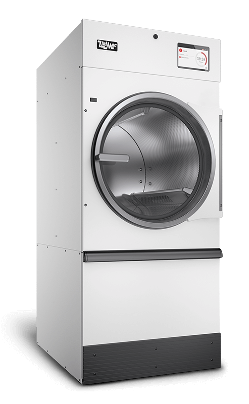 Industrial tumble dryers for commercial laundry